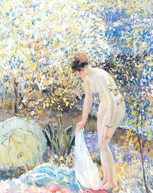 Frieseke, Frederick Carl Cherry Blossoms Sweden oil painting art